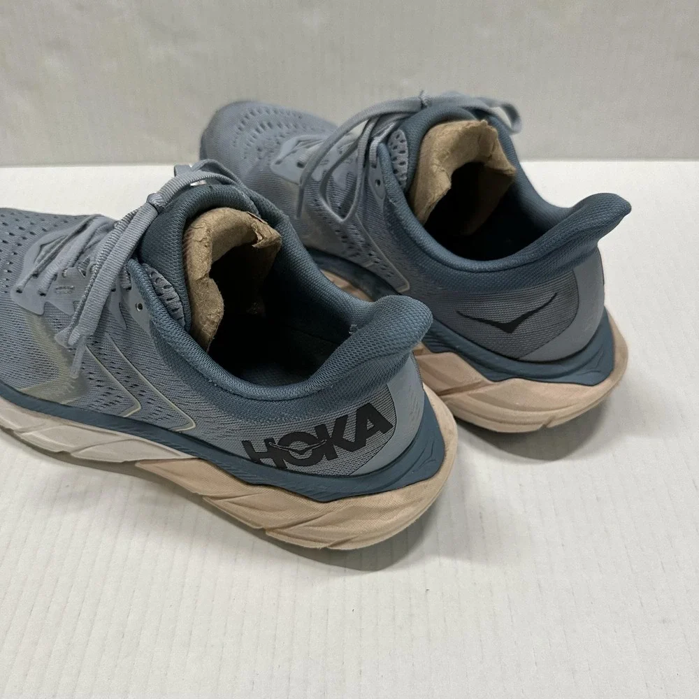 Hoka One‎ One Arahi 5 Running Shoes Womens Size 9.5 Blue Mesh Stability Sneakers